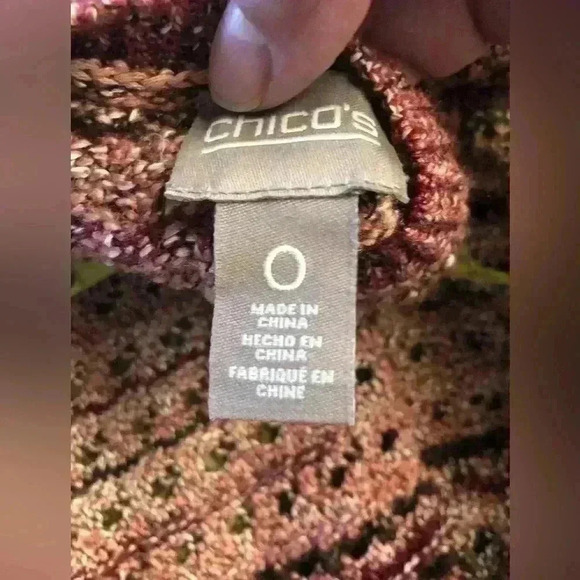 Chicos Knit Brown Shades shrug vest with waist tie Chico size 0 - Picture 5 of 7